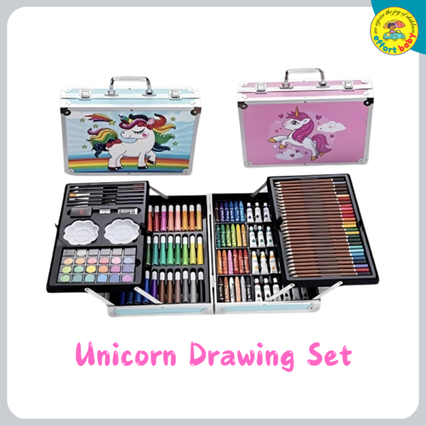 Unicorn Drawing & Painting Set – 145 Pieces